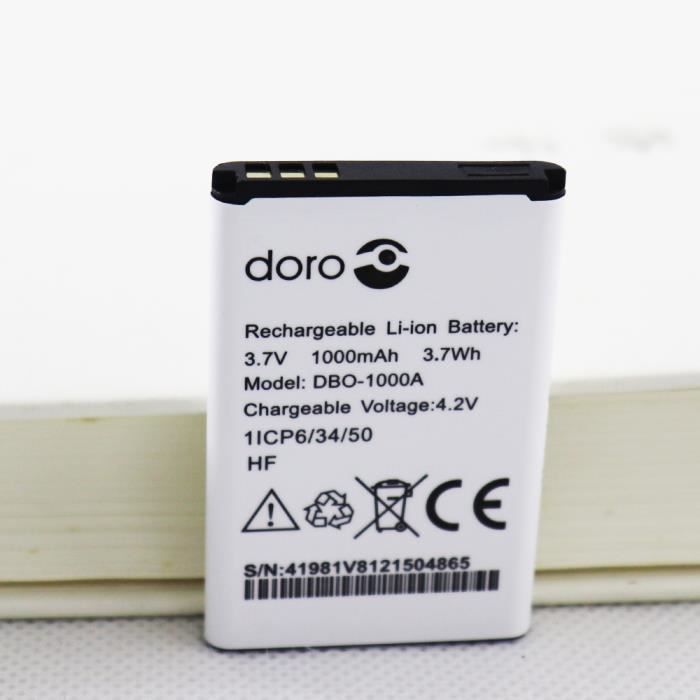 Vhbw Batterie remplacement pour Doro DBC-800A, DBC-800B, DBC-800D