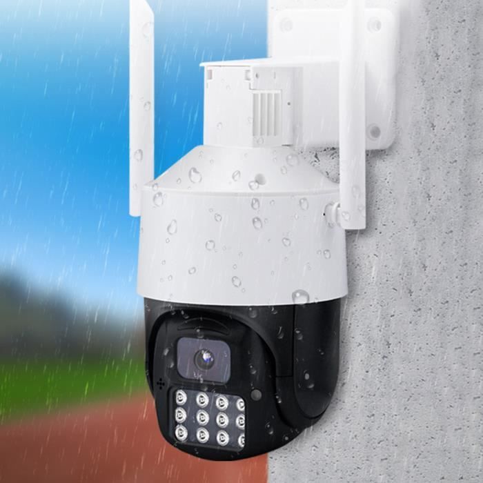 Caméra De Surveillance WiFi PTZ 1080P - Détection Humaine, Suivi Automatique, Vision Nocturne Couleur, étanche IP66