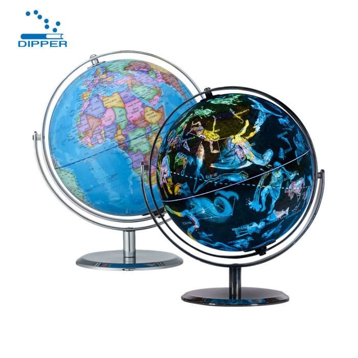 Dipper G901 La C 9 Pouces Usb Illuminé Monde Terre Globe