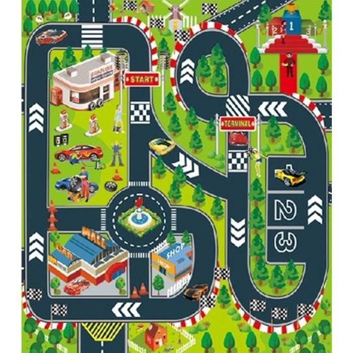 Tapis D Eveil W4z3k Route Playmat Jouet Enfants Tapis Playmat Ideal Pour Jouer Avec Des Voitures Et Des Jouets Educatifs Pour Enf Cdiscount Puericulture Eveil Bebe