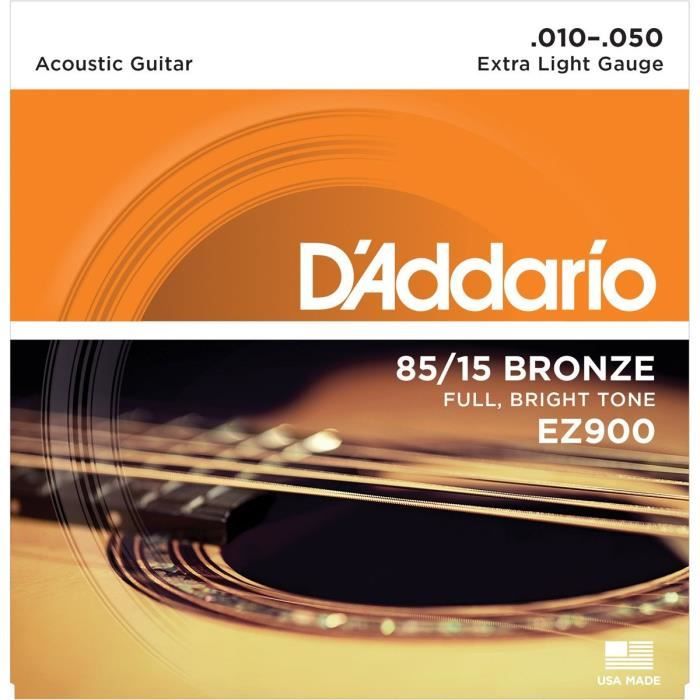 DADDARIO EZ900 Jeu de cordes 85/15 pour guitare acoustique