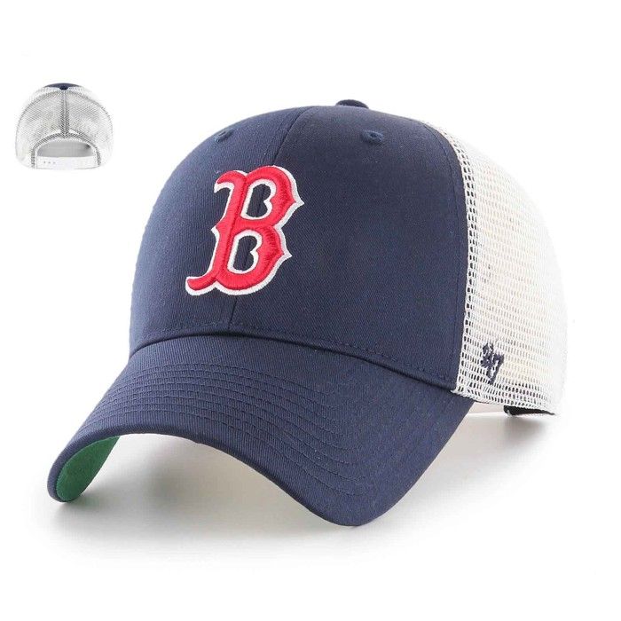 Casquette ajustée Boston Red Sox Fanatics bleu marine/gris pour homme