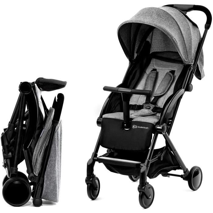 Kinderkraft Poussette Compacte PILOT, Ultra Légère, Pliable, 0 mois et 