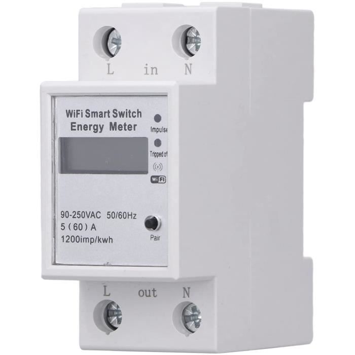 Compteur de consommation électrique - compteur électrique monophasé,  bidirectionnel, 4-quadrant, LE-01MQ F&F - Vente en ligne de matériel  électrique