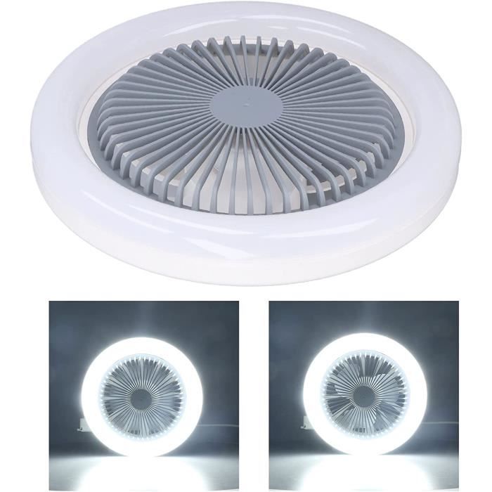 Ventilateur De Plafond Avec Lumières Lumière De Ventilateur De Plafond E27 30W Lampe De Ventilateur LED Réglable Silencieuse[601]