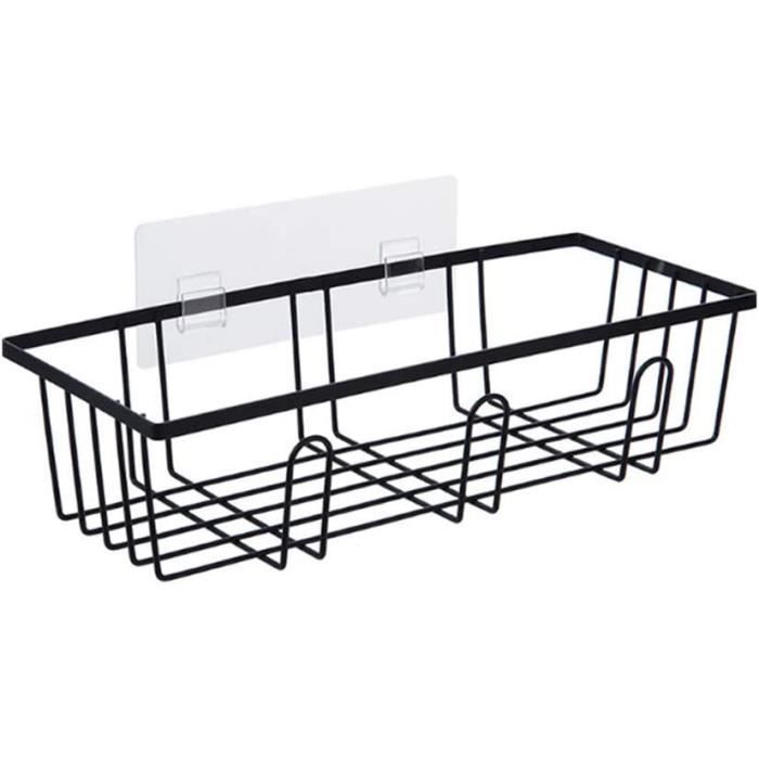 Étagère De Douche Volumoon 3 Niveaux - Sans Percage, Angle Salle De Bain, Rangement Shampooings Noir
