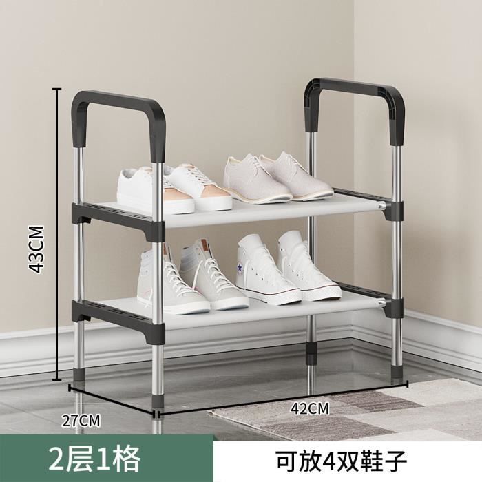 Porte-Chaussures Pliant Bambou 4 Niveaux – Étagère Chaussures Croisée Multicouche, Gain De Place Chambre/Entrée