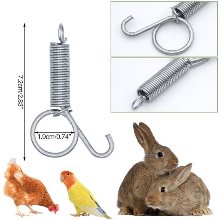 QUARKZMAN 0.8mmx8mmx300mm Extension Tension Ressort X 1 Pièce Inox