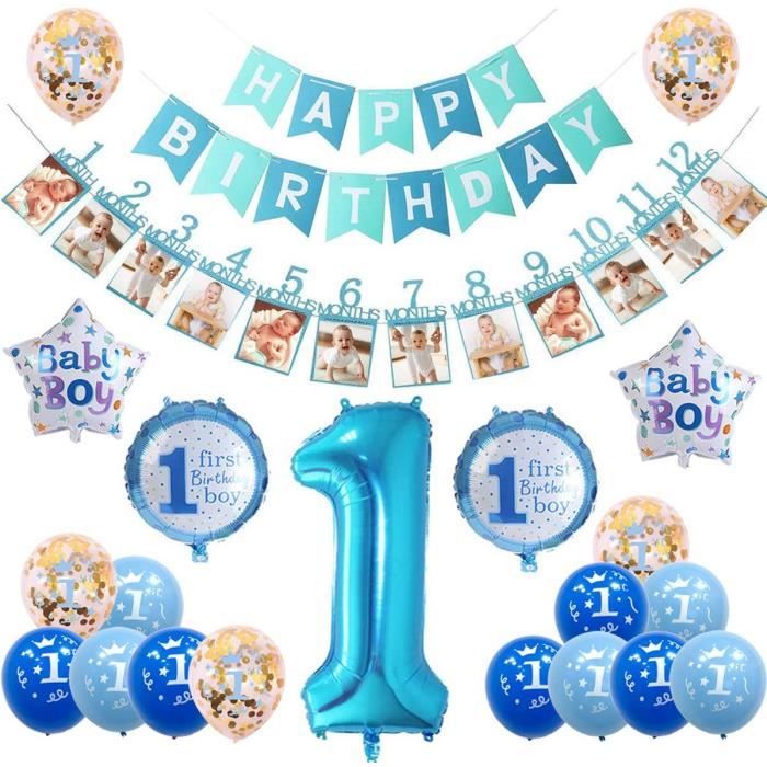 2 Ans Filles 2nd Fete D Anniversaire Set Kit Banniere Ballon Bougie Badge Decoration