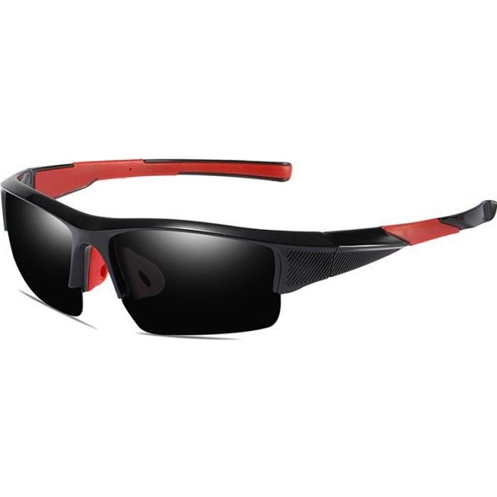 Polarisé Cyclisme Demi-Monture lunettes de soleil UV400 Outdoor Sport Professionnel Lunettes 