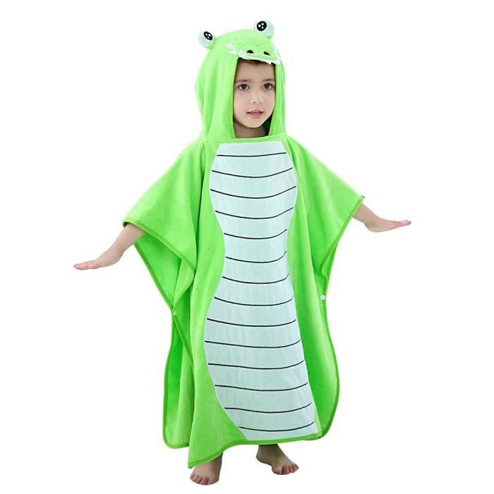 1pcs Serviette De Bain Bebe 70x70 Cm Coton Cape De Bain Pour Les Enfants De 2 6 Ans Vert Cdiscount Puericulture Eveil Bebe
