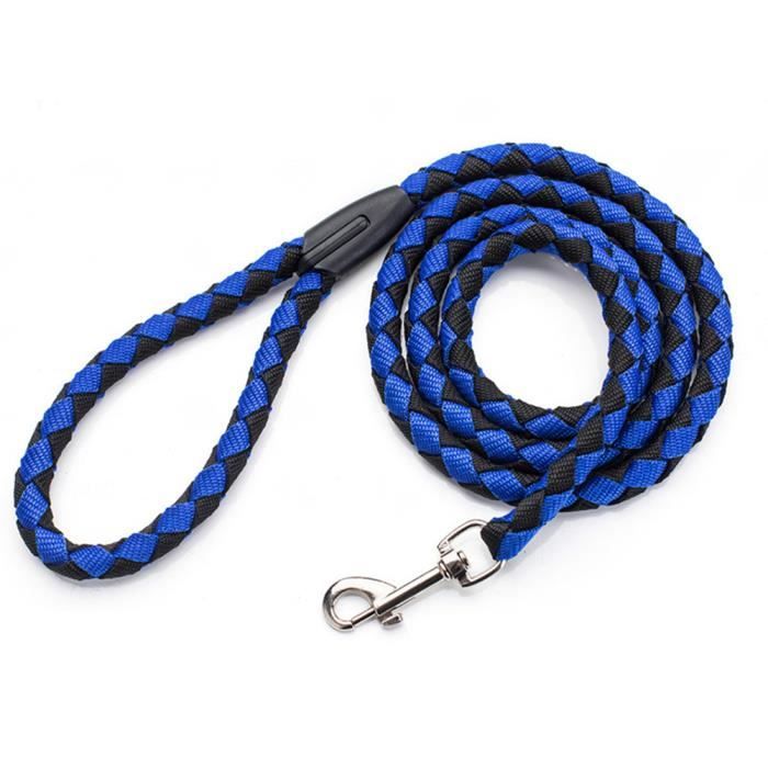 Weiqiao Laisse Pour Chien Solide Anti Mastication Nylon Sécurité Pour Petites Moyennes Et Grandes Races Bleu