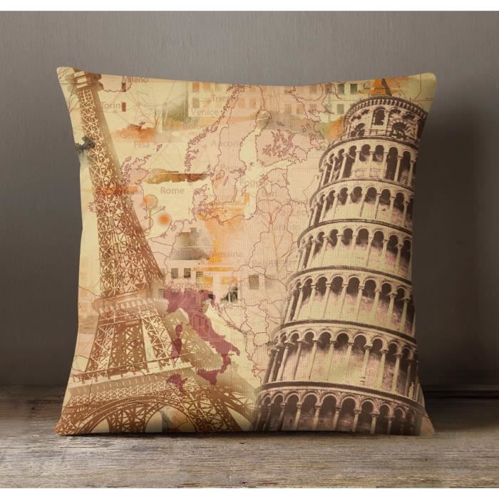S4sassy Housse De Coussin Paris Italie Theme Imprimer Accueil Decoratifs Oreiller Multicolore Affaire Throw 16 X 16 Pouces Cdiscount Maison S4sassy Housse De Coussin Paris Italie Theme Imprimer Accueil Decoratifs Oreiller Multicolore Affaire Throw 16 X 16 Pouces Cdiscount Maison