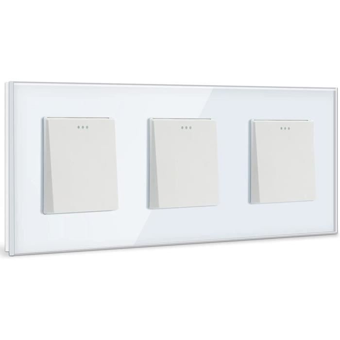 Interrupteur à Bascule Mural MINIFINKER - Modèle Antique - 2 Boutons