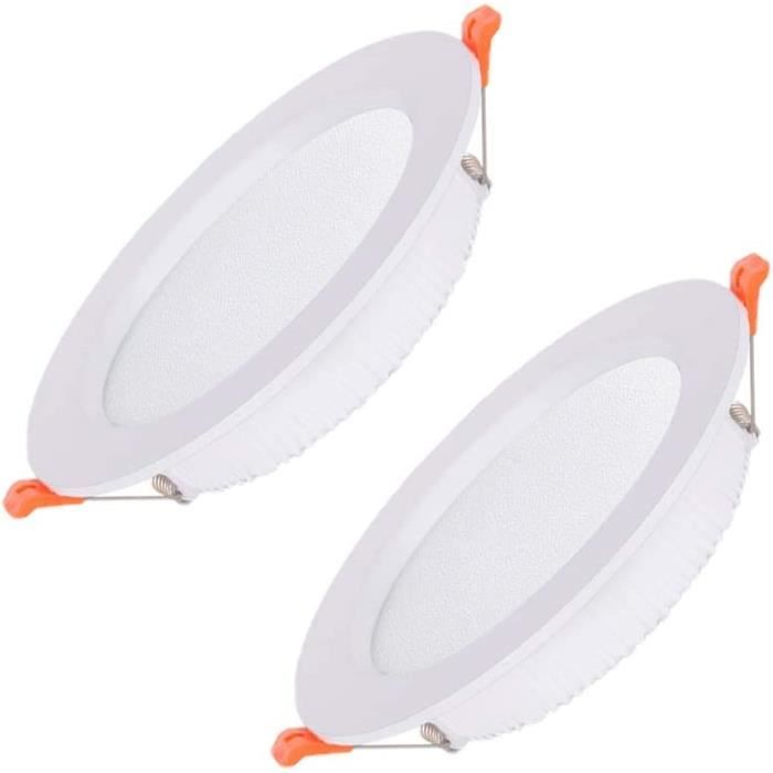 Lot De 20 Spots LED Encastrables Extra Plats 7W – Blanc Chaud 2700K, Finition Moderne