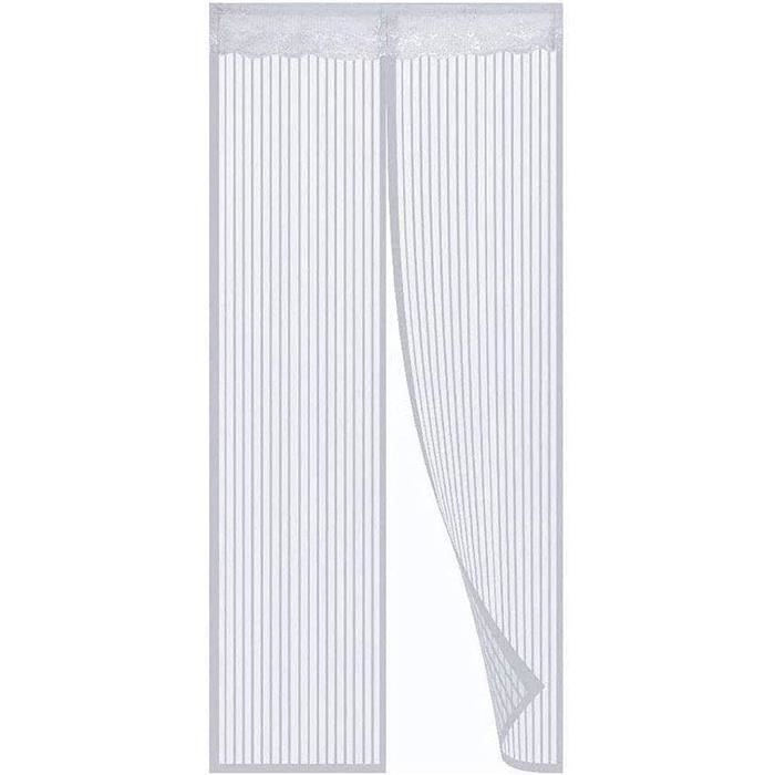 Moustiquaire De Porte Magnétique,95x250cm(W*H) Maille Anti Moustique Mouche Aimants Fermeture Automatique Maille Ultrarésistante Rideau Porte,Facile à Installer,pour Couloirs,Portes,Patio,Brown-a