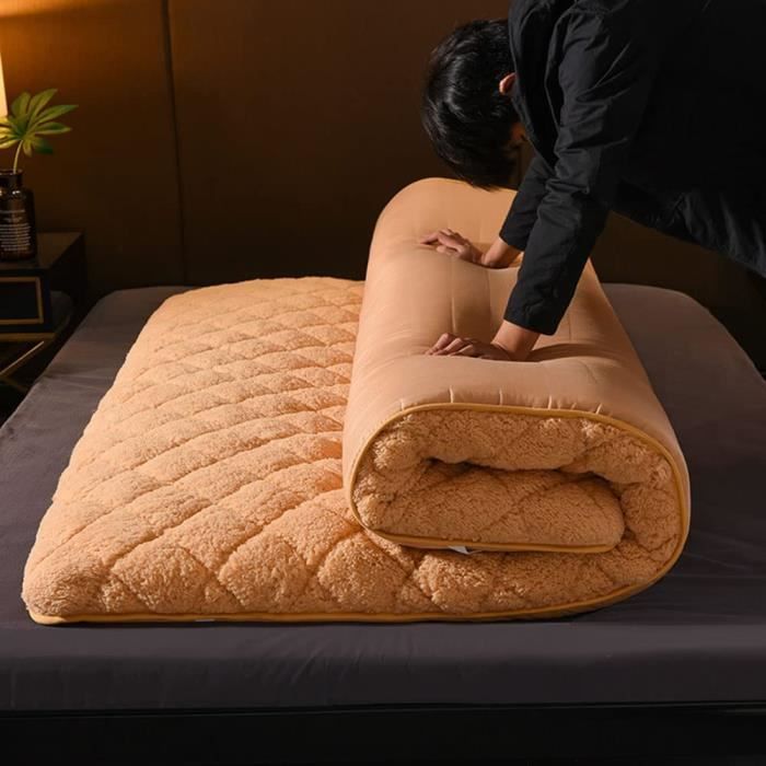 Épais Tatami Futon Surmatelas,Matelas Pliable 2 Places Futon Japonais Pliable Tapis De SolSimple