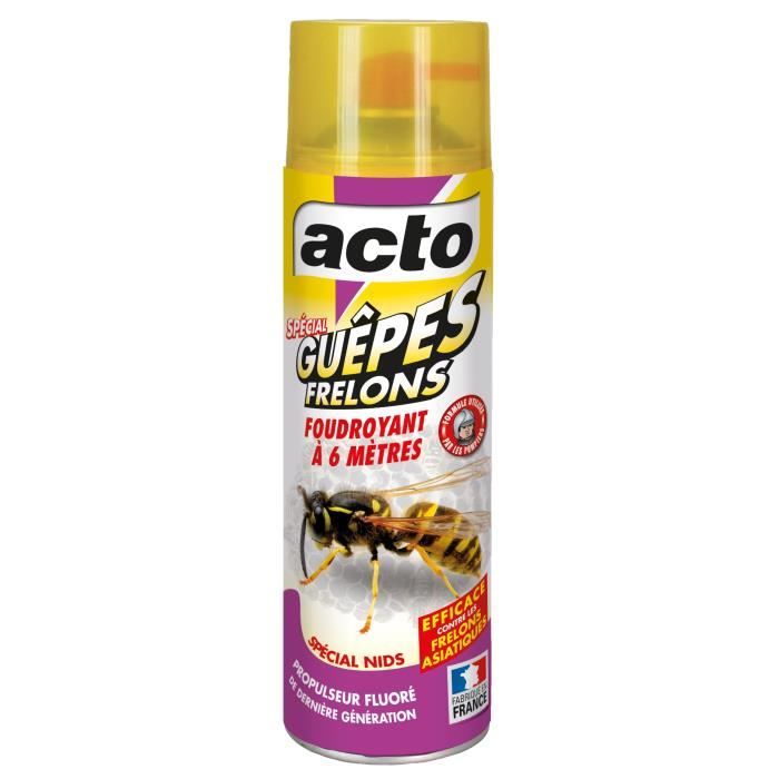 Insecticide gu&ecirc;pes et frelons pulv&eacute;risateur - 500 ml - acto