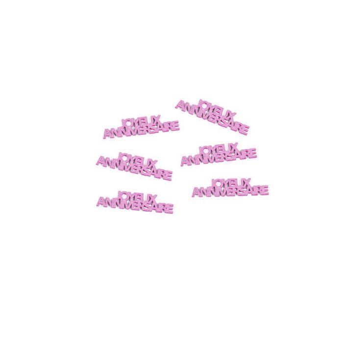 Confettis De Table Joyeux Anniversaire Fuchsia Achat Vente Confettis Bientot Le Black Friday Cdiscount