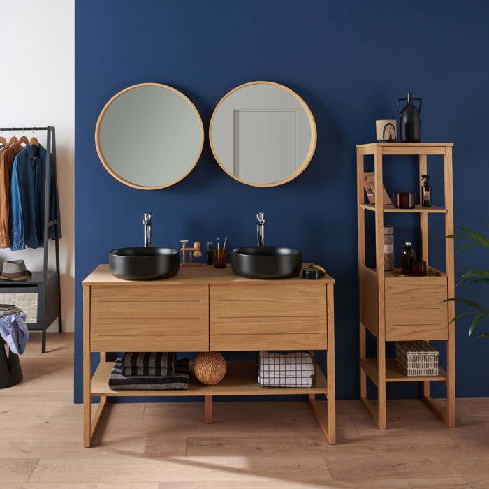 Meuble Double Vasque 120 Cm JACOB DELAFON Odéon Rive Gauche 2 Tiroirs Blanc