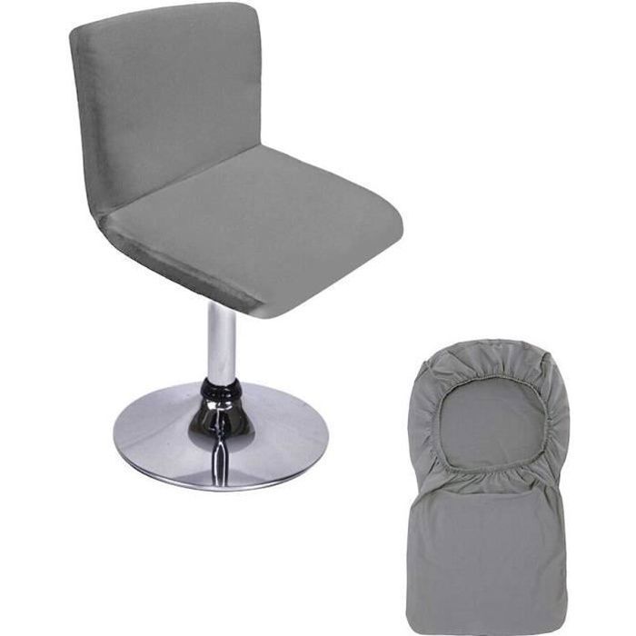 Bifaunvogel Lot de 2 housses de tabouret de bar pivotantes en jacquard extensible pour la maison, la cuisine, le bar, le café - Rouge vin