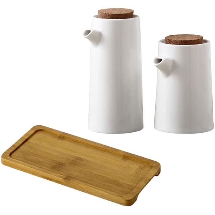 Distributeur Huile d/’Olive//Vinaigre//Sauce de Soja Outil pour Barbecue//Cuisson//Salade 2 Pack Distributeurs dHuile Cuisine Vinaigre avec Entonnoir ChuerTech Bouteille Huile Olive et Vinaigrier 300ML