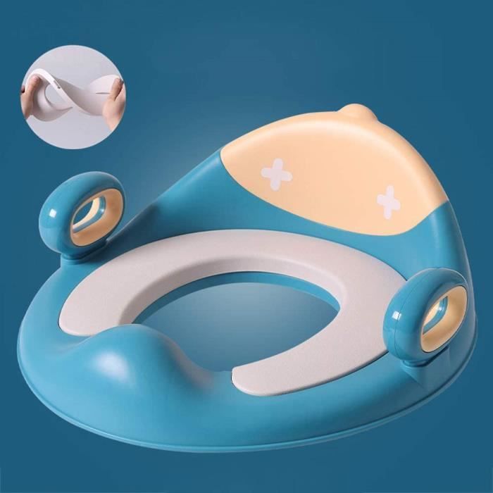 Réducteur De Toilette Pour Enfant Avec Coussin - Siège WC Bébé Avec Poignée Et Dossier - Adapté Toilettes Adultes - 4