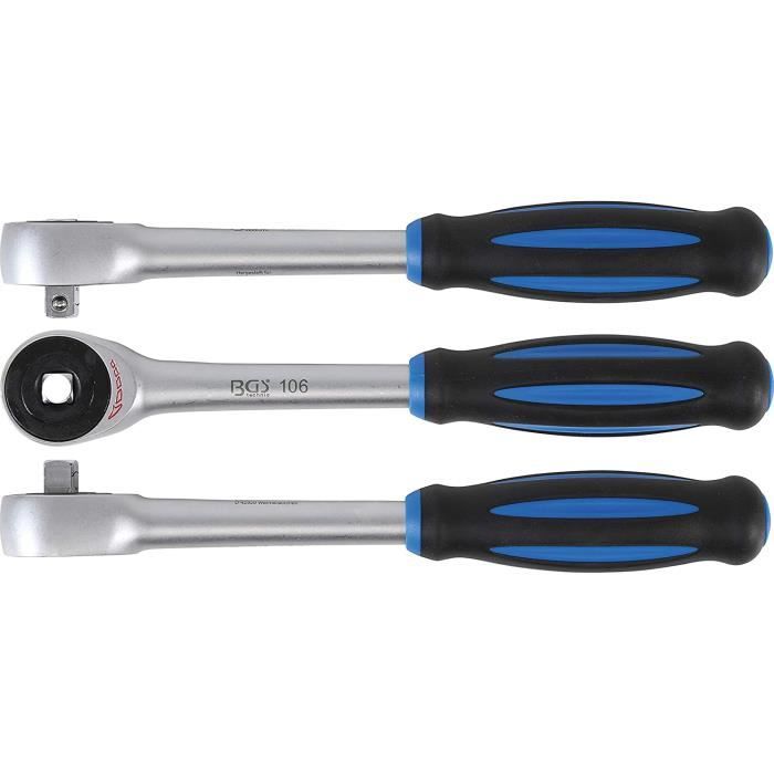 Cliquet 3/8'' réversible avec 6 douilles BGS - Équipement atelier