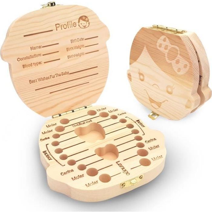 XJLyaya Boite A Dents De Lait, Boite A Dents De Lait Fille, Boite A