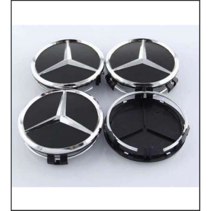 4 Cache-moyeux Centre Roue Pour Brabus 60mm - Alliage Aluminium Et ABS - Protection Anti-poussière Et Style