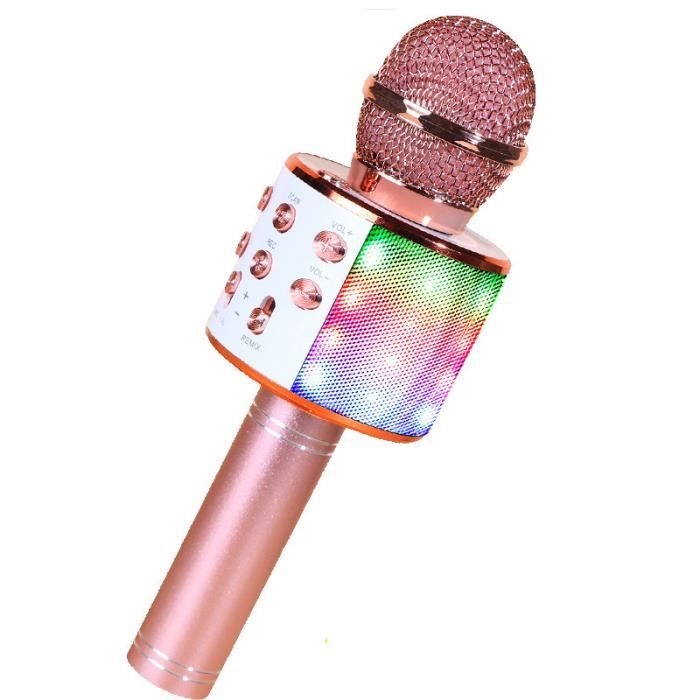 GeschenPark Microphone Enfant, Micro Karaoké Cadeau Fille Cadeaux De Vacances Pour Enfants Jouet Enfant 3-10 Ans Fille Cadeau D'anniversaire - Cadeaux De Noël Enfants 2025