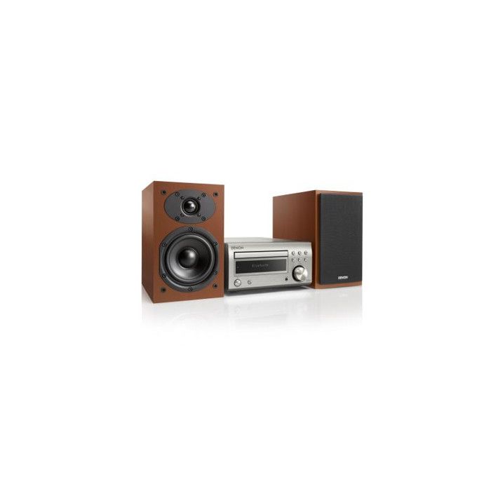 Micro Chaîne Denon D M41 DAB Bluetooth Argent et Bois