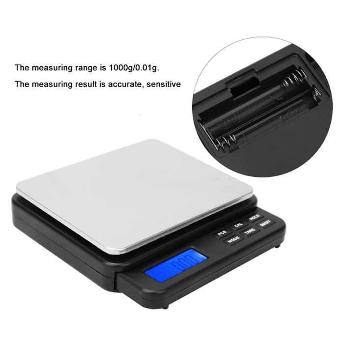 Balance numérique bluetooth - Noir