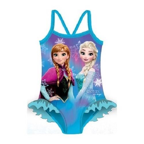 Maillot De Bain 1 Pièce La Reine Des Neiges - Officiel Et Licencié Pour Fille