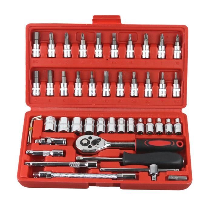 Coffret Jeu de Douilles 1/2" (12,7mm) 21-pcs Douze pans 8-36mm