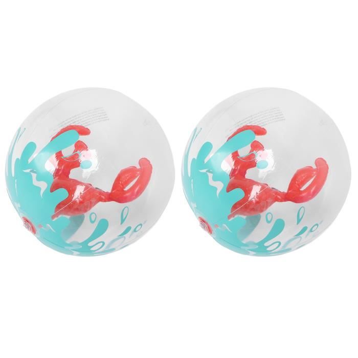 Lot De 3 Ballons De Plage Gonflables – PVC, 25 Cm, Multicolores, Neufs