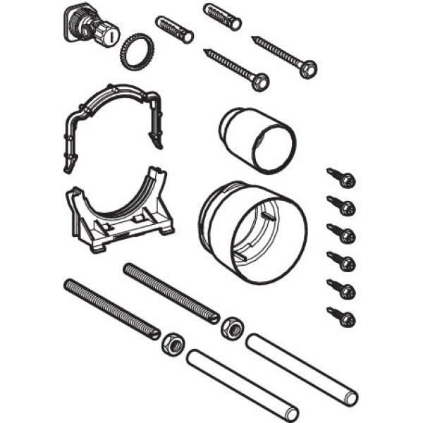 Montage Bati Support Geberit Geberit Accessoire De Montage Complet Pour Bati Support Duofix