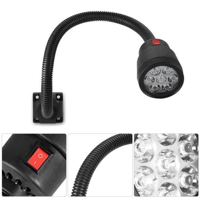 Tbest Lampe à DEL Multi-tâches Lampe De Bras Flexible De Col De Cygne