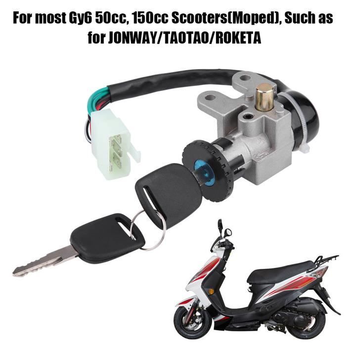 Set de bouchon de réservoir d'essence pour GY6 50cc Jonway Taotao Roketa Scooter Moped Bike