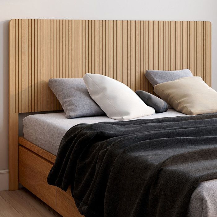 Lit Coffre Double 140x190cm Avec Tête De Lit Et Sommier Effet Lattes Et Bois 3662897115594 Lit Coffre Double 140x190cm Avec Tête De Lit Et Sommier Effet Lattes Et Bois 3662897115594