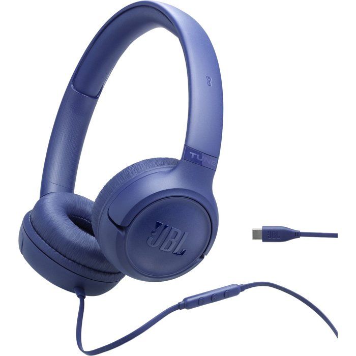 Casque supra-auriculaire - Filaire USB-C - JBL - TUNE 530 C - Bleu