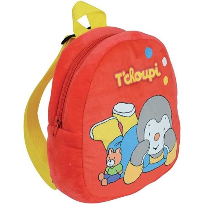 Sac à dos enfant Jemini T'choupi - rouge/bleu - 3 L