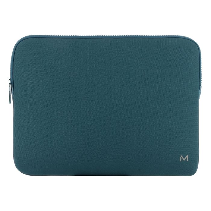 Housse pour Ordinateur 12.5''-14'' à Mémoire de Forme, Pochette MacBook Air 13'', Bleu Prusse et Grise, MOBILIS