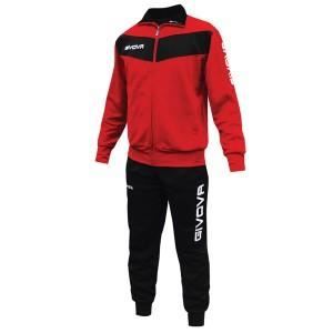 Survêtement Multisport - GIVOVA - TUTA VISA - Rouge et Noir - Enfant - Manches longues