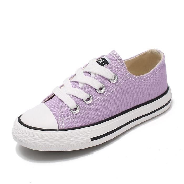 Chaussures Enfants Maxvinci Toile Slip-On Respirantes - Basketball Pieds Nus, Trainers Casual Garçons Filles