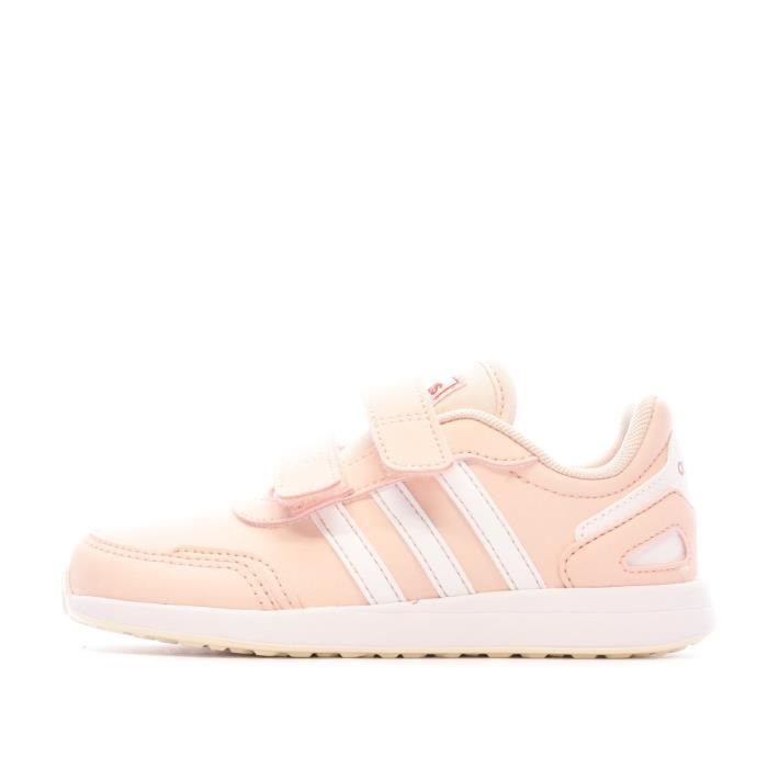 Baskets Fille Adidas Vs Switch 3 C - Rose - Blanc - Tige synthétique - Semelle synthétique - Avec lacets