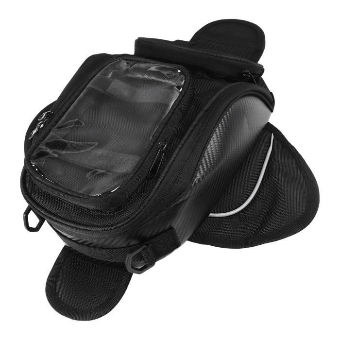 Sac Réservoir Moto Magnétique Imperméable 35x18cm - Tissu Oxford 1680D | Pochette Téléphone Transparente