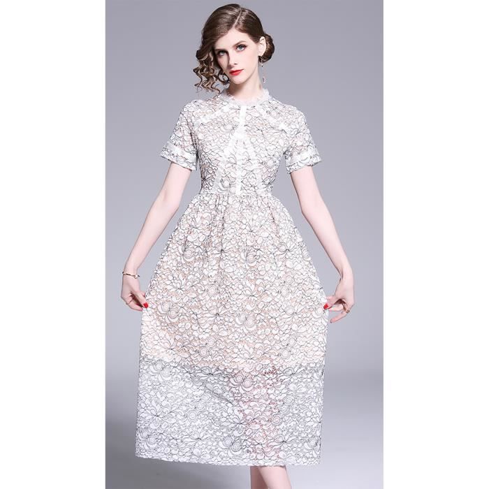 robe blanche longue ete 2019
