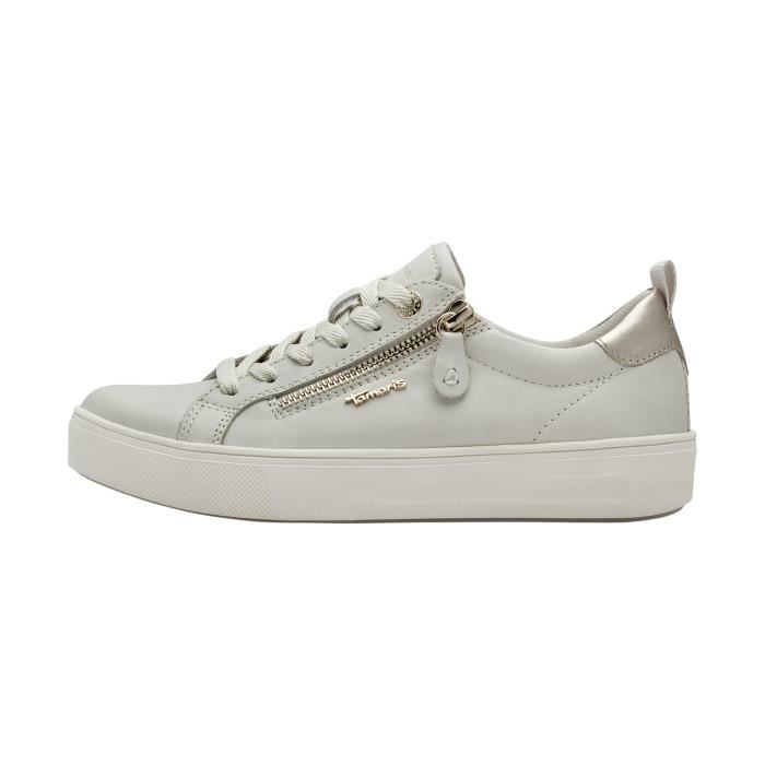 tamaris Basket Basse Cuir Tamaris - Blanc Sale