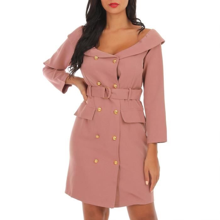 robe blazer rose